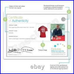 Ryan Giggs Signed Manchester United 2022-23 Football Shirt. Standard Frame