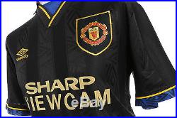 Ryan Giggs Signed Manchester United 93/95 Black #11 Shirt Autograph Jersey + COA