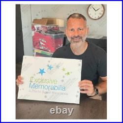 Ryan Giggs Signed Manchester United Football Photo Semi-Final Goal. Framed Ryan Giggs Signed Manchester United Football Photo Semi-Final Goal. Framed