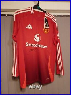 Ryan Giggs Signed Manchester United Home Shirt season 2024 2025 Ryan Giggs Signed Manchester United Home Shirt season 2024 2025