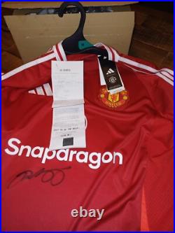 Ryan Giggs Signed Manchester United Home Shirt season 2024 2025 Ryan Giggs Signed Manchester United Home Shirt season 2024 2025