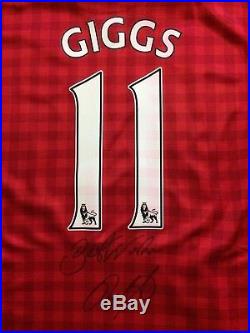 Ryan Giggs Signed Manchester United Man Utd 11 Home Shirt