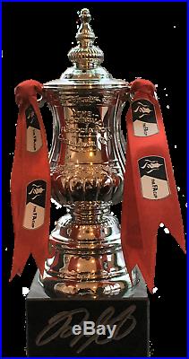 Ryan Giggs Signed Miniature Replica Fa Cup Trophy Manchester United Proof & Coa