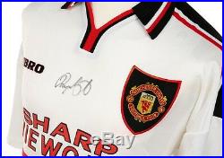 Ryan Giggs Signed Shirt Manchester United Autograph 1999 Away Jersey Memorabilia