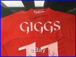 Ryan Giggs Wales Signed and Framed shirt Manchester United