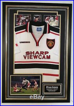 Ryan Giggs of Manchester United Signed Photo with Shirt Jersey THAT 1999 GOAL
