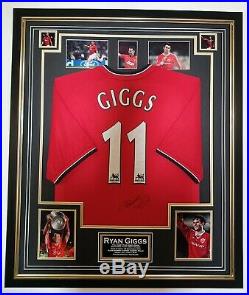Ryan Giggs of Manchester United Signed Shirt Autographed Jersey Frame