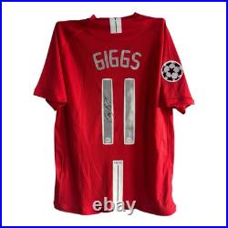 Ryan Giggs signed shirt 2008 UCL FINAL PHOTO PROOF MANCHESTER UNITED JERSEY Ryan Giggs signed shirt 2008 UCL FINAL PHOTO PROOF MANCHESTER UNITED JERSEY