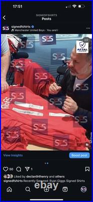 Ryan Giggs signed shirt 2008 UCL FINAL PHOTO PROOF MANCHESTER UNITED JERSEY Ryan Giggs signed shirt 2008 UCL FINAL PHOTO PROOF MANCHESTER UNITED JERSEY