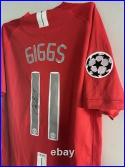 Ryan Giggs signed shirt 2008 UCL FINAL PHOTO PROOF MANCHESTER UNITED JERSEY Ryan Giggs signed shirt 2008 UCL FINAL PHOTO PROOF MANCHESTER UNITED JERSEY