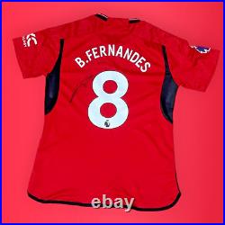 SIGNED Bruno Fernandes Manchester United FC Shirt COA Autograph Jersey Portugal