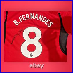 SIGNED Bruno Fernandes Manchester United FC Shirt COA Autograph Jersey Portugal