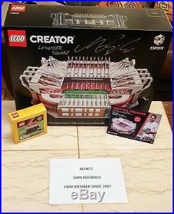 SIGNED LEGO CREATOR 10272 Old Trafford Manchester United + TRINITY
