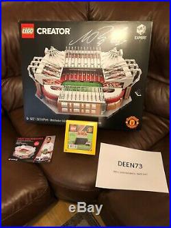 SIGNED LEGO CREATOR 10272 Old Trafford Manchester United + TRINITY