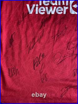 SIGNED MANCHESTER UNITED SHIRT Club COA 2023-2024 Signed By 19