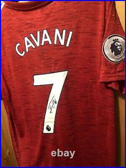 Sale! Signed Edinson Cavani Manchester United Shirt