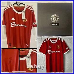 Sancho and Matic Signed Manchester United Football shirts from the Club