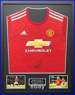Scott McTominay Signed And Framed Manchester United Shirt Coa