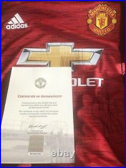 Scott McTominay Signed Manchester United Away Shirt With Club COA/Box