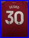 Sesko signed manchester united shirt