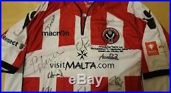 Sheffield United Terry Kennedy Manchester Utd Youth Cup 2011 Match Shirt Signed
