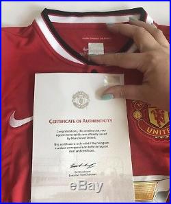 Sign With COA Manchester United Shirt Juan Mata Signature Official