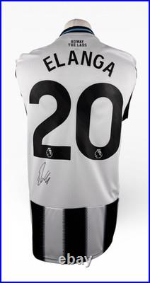 Signed ANTHONY ELANGA Shirt Newcastle United COA Sweden Manchester United