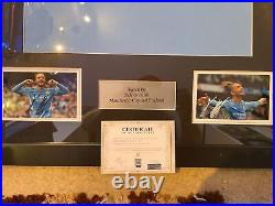 Signed And Framed Jack Grealish Signed Manchester City Home Shirt With COA