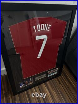Signed Authentic Ella Toone Manchester United 2022/23 Framed Shirt With Plaque