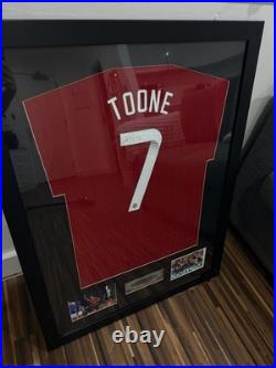 Signed Authentic Ella Toone Manchester United 2022/23 Framed Shirt With Plaque
