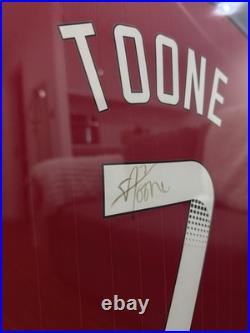 Signed Authentic Ella Toone Manchester United 2022/23 Framed Shirt With Plaque