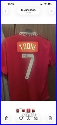 Signed Authentic Ella Toone Manchester United 2022/23 Framed Shirt With Plaque