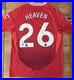 Signed Ayden Heaven Manchester United FC 24/25 Home Shirt Proof