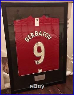Signed Berbatov Manchester United Framed Shirt
