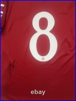 Signed Bruno Fernandes Manchester United Football Shirt 2025/26 With Proof & COA Signed Bruno Fernandes Manchester United Football Shirt 2025/26 With Proof & COA