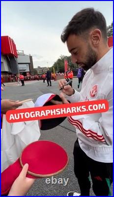 Signed Bruno Fernandes Manchester United L/S Autographed Shirt WithCOA See PROOF