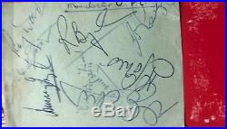 Signed Busby Babes Manchester United X9 Autograph Book Page Duncan Edwards ++