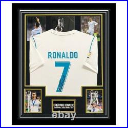 Signed Cristiano Ronaldo Jersey Framed Champions League Winner Shirt 2018 +COA