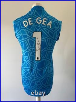 Signed DAVID DE GEA Shirt Manchester United PROOF/COA Spain Fiorentina