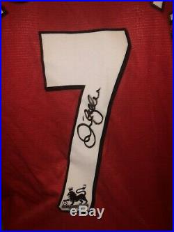 Signed David Beckham Manchester United Home Shirt Numbered