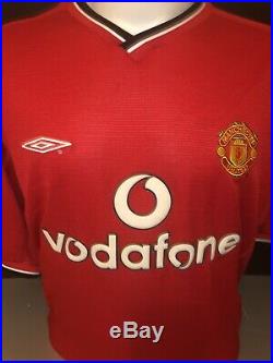 Signed David Beckham Manchester United Home Shirt Numbered