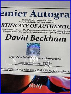 Signed David Beckham Manchester United Programme COA