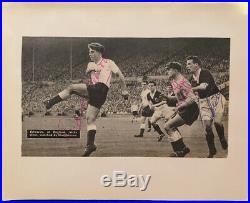 Signed Duncan Edwards Busby Bsges Manchester United FC 1950s Football Autograph