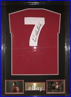 Signed Eric Cantona Framed Football Shirt France Manchester United