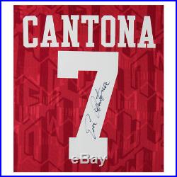 Signed Eric Cantona Man Utd 1994 FA Cup Final Framed Shirt Manchester United