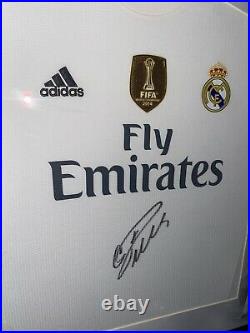Signed Framed Cristiano Ronaldo Shirt Real Madrid Portugal Manchester United