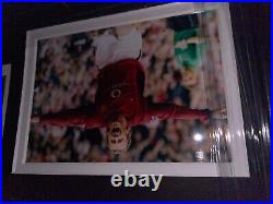 Signed Framed David Beckham Manchester United Home Shirt Real Madrid England
