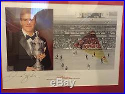 Signed Framed David Beckham Manchester United v Wimbledon Print Limited Edition