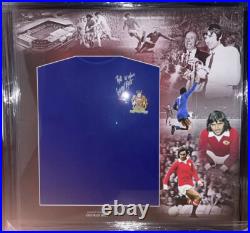 Signed Framed George Best Manchester United 1968 Away Shirt Northern Ireland Signed Framed George Best Manchester United 1968 Away Shirt Northern Ireland