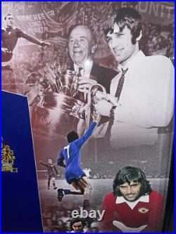 Signed Framed George Best Manchester United 1968 Away Shirt Northern Ireland Signed Framed George Best Manchester United 1968 Away Shirt Northern Ireland